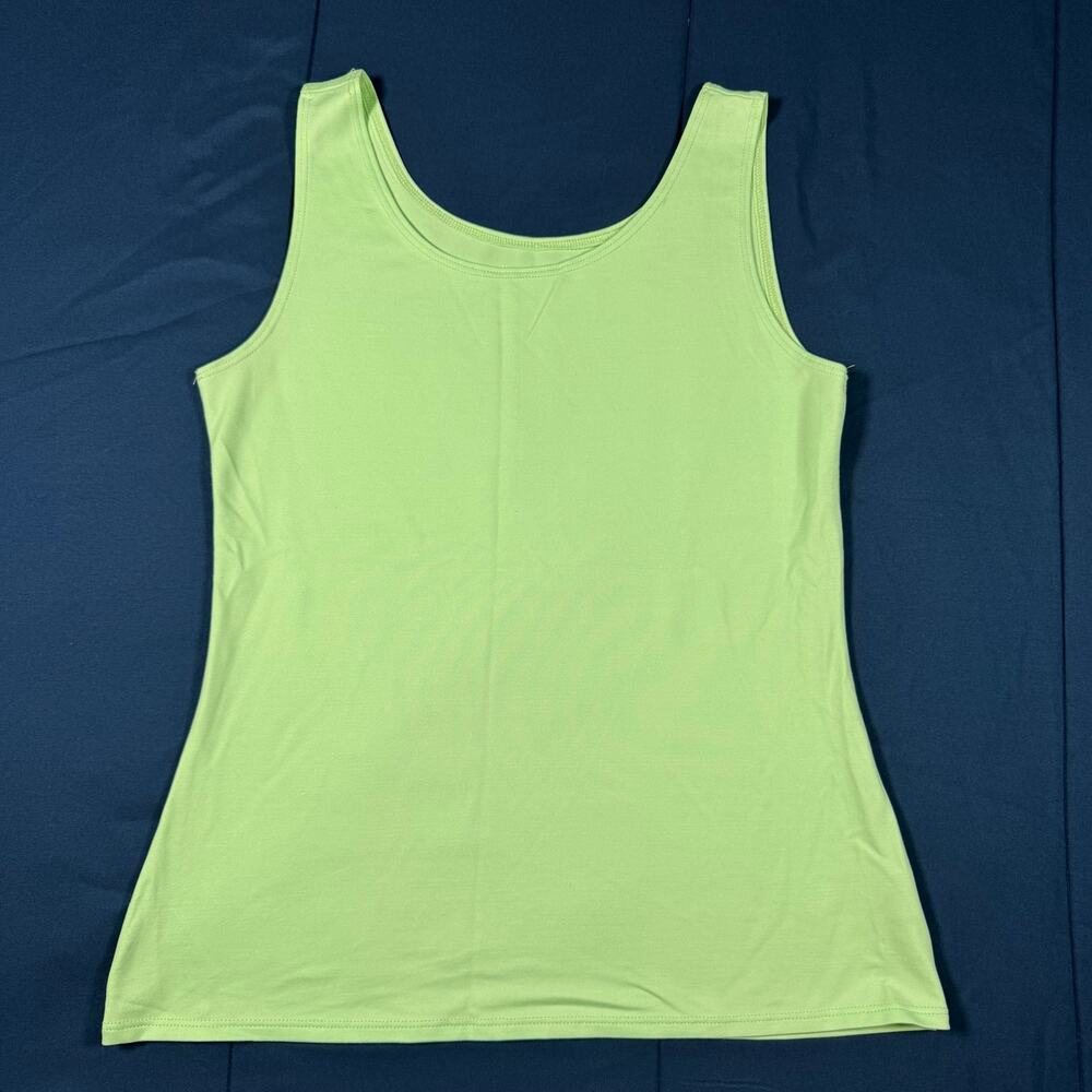 Van Heusen Womens Lime Green Stretch Tank Top Medium